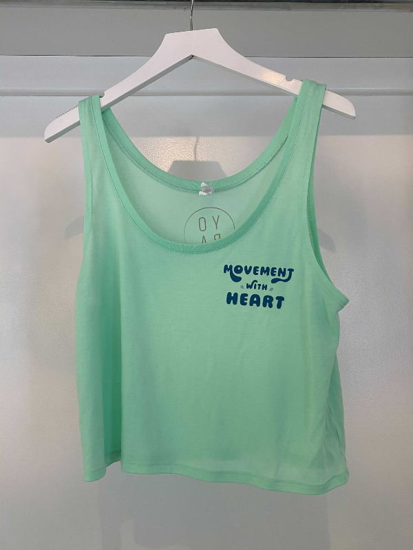 YoBa Movement with Heart Crop Tank