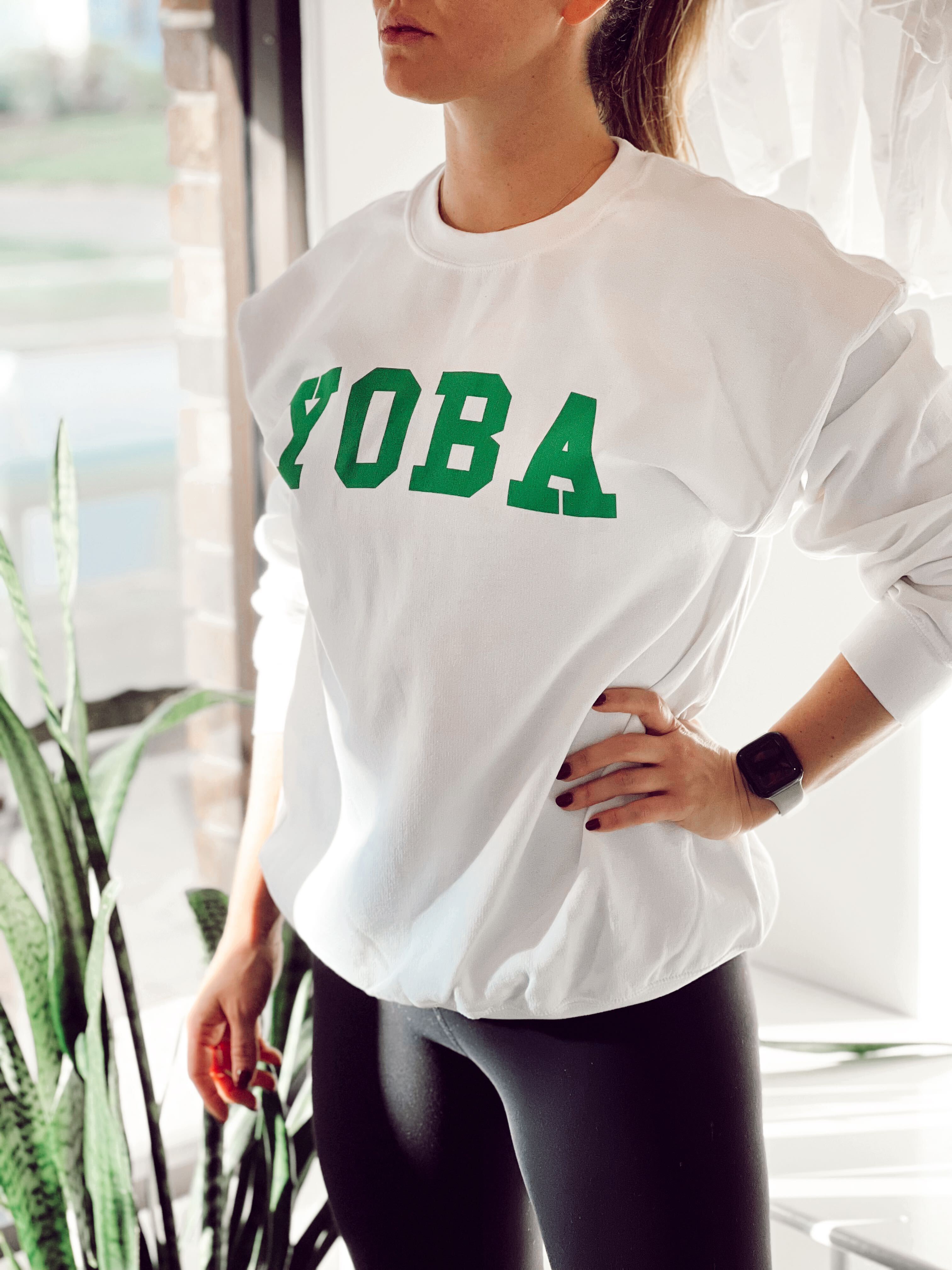 YoBa Green Varsity Sweatshirt 